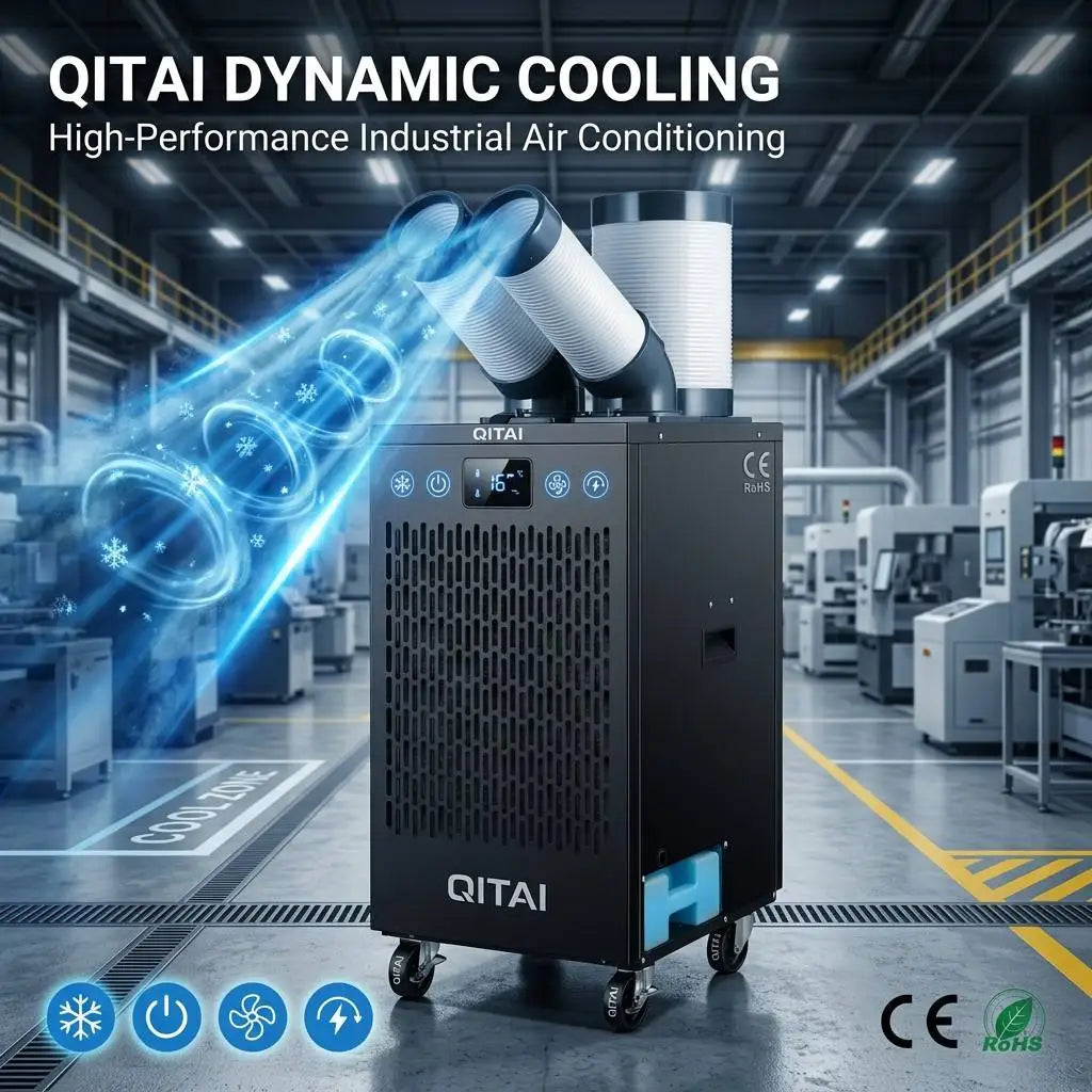 Powerful 2HP 3HP Industrial Portable Air Conditioner Integrated Commercial Spot Cooler for Factory Kitchen Workshop Warehouse