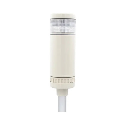QM5EX 52mm 12V 24V Warm White LED Indicator Signal Tower Light Lamp with Buzzer IP65 ABS Material 1-Year Warranty