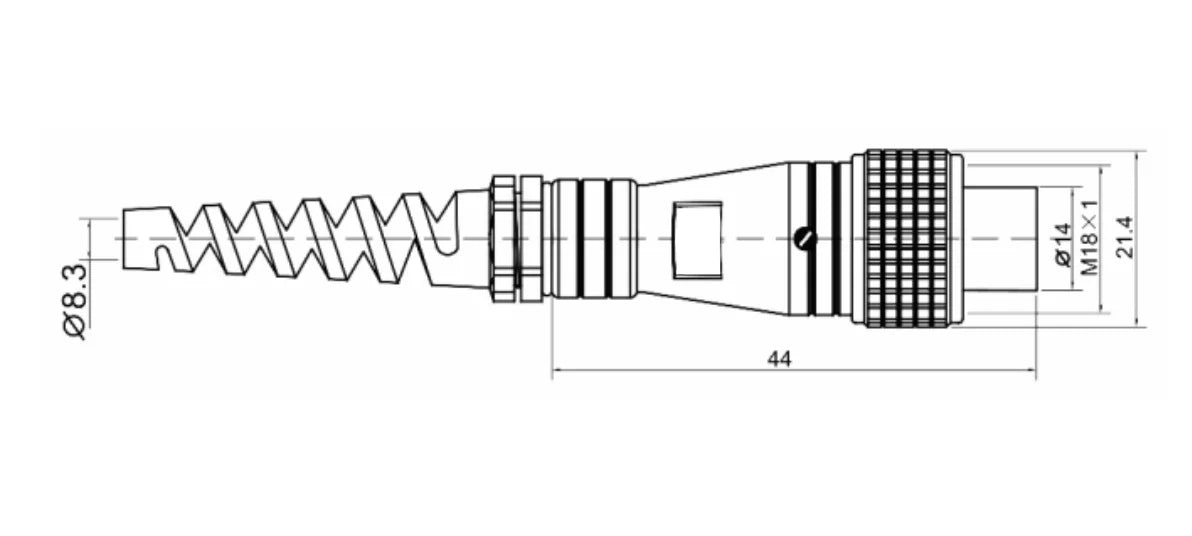 PL16F-2A  2P- 9P  PL Cable Type Backward Installed Plug a 5A 250V Metal Circular Aviation Connector Waterproof for Aviation