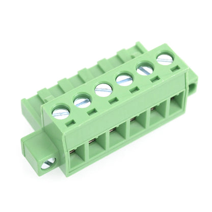 QPV-508F-6P  PCB 300V 15A 5.08mm Pitch Wire Male Plug-In Terminal Block Connector Rated Terminal Block