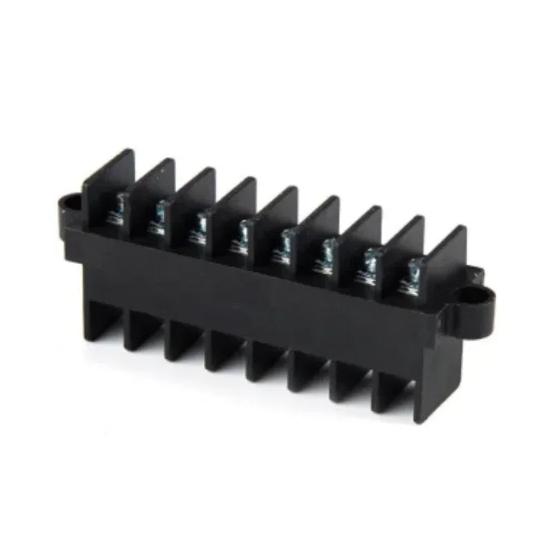 QTCQ-075F Barrier Strip 7.5mm Pitch 2-24Pole 600V 17A 16-22AWG 2500VAC Barrier Terminal Strip Block Screw Down Termination