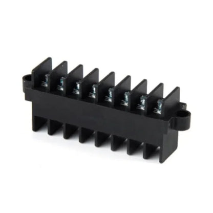 QTCQ-075F Barrier Strip 7.5mm Pitch 2-24Pole 600V 17A 16-22AWG 2500VAC Barrier Terminal Strip Block Screw Down Termination