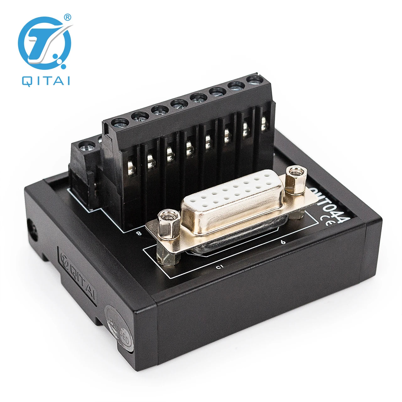 QMT044 15 PIN Female PLC Terminal Station Screw Terminal Block Module for Automotive D-SUB Connector PLC Connect