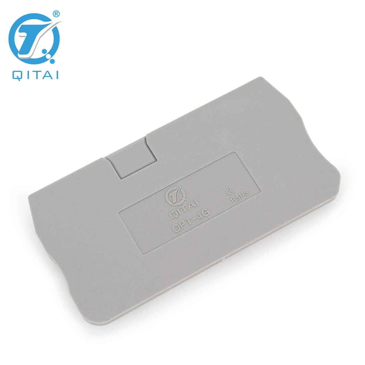 QPT-4G D-ST 4 Din Rail Terminal Blocks End Cover Electrical Control Connection Terminal Block Plate Accessories