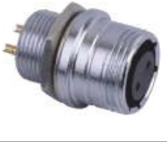 P16F-2B   Nut Type Fixed Backward Installed Socket B 16mm 5A 250V Metal Circular Aviation Connector Waterproof 2-9 PIN