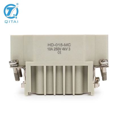 HD-015-MC 10A 250V Side Entry High Construction Hood Connector Cable H6B-SKH-2B-M32 Thread Size 2 Bolts