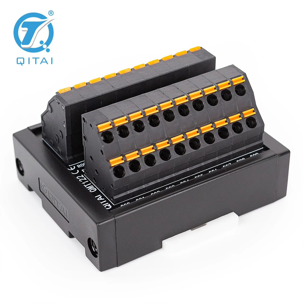 QMT122 Spring-Type Terminal Block Two-Layer Independent Quick-Connect Terminals 20 Bit European Standard Din Rail Type