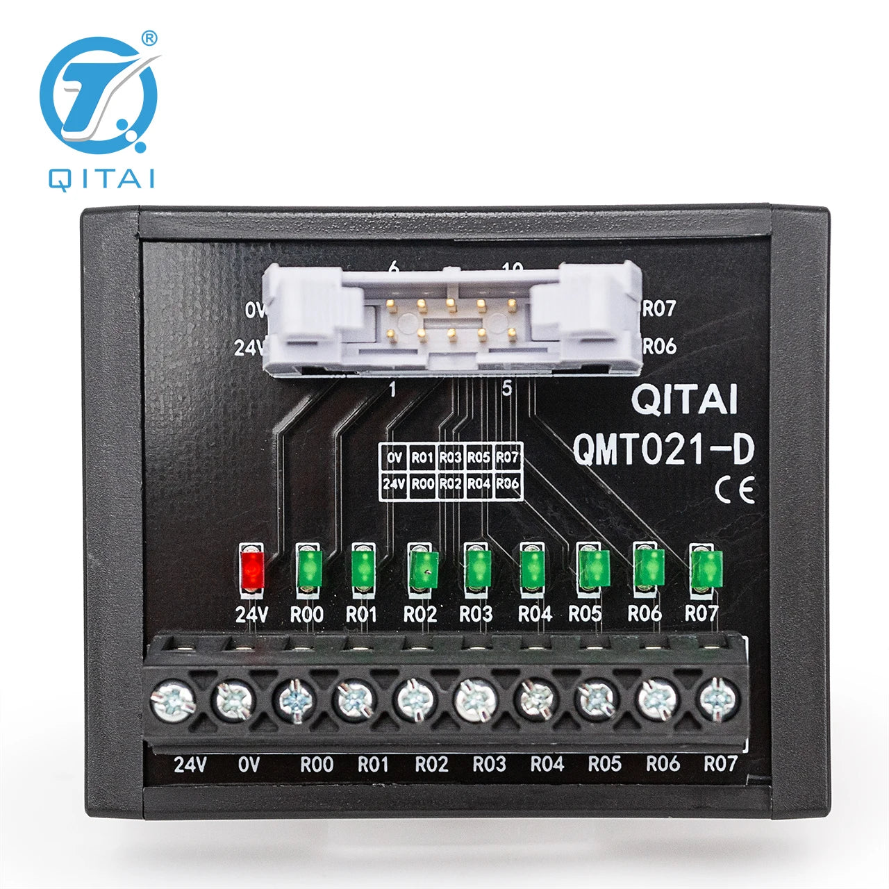 QMT021-D Automotive Terminal Block Module with MIL Connector 10 Bit PLC Terminal Station with LED Light for All Purpose