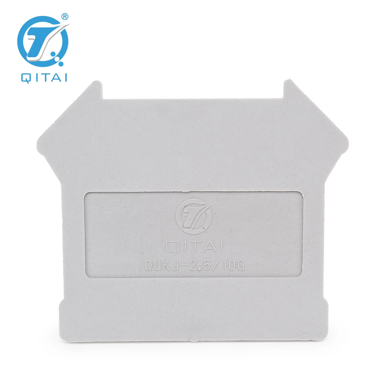 QUKJ-2.5/10G Din Rail Terminal Blocks D-UK 4/10 End Cover Electrical Control Connection Terminal Block Accessories