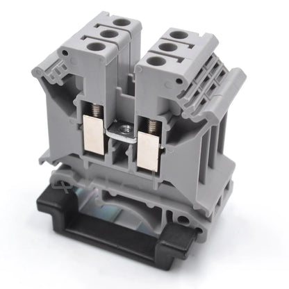 QUKJ-4 UK5N 800V 32A 0.2-4mm 11-20 AWG Copper Contact Grey  Din Rail Screw Terminal Block Uk Terminal Block Terminal Strip