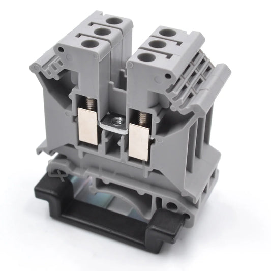 QUKJ-4 UK5N 800V 32A 0.2-4mm 11-20 AWG Copper Contact Grey  Din Rail Screw Terminal Block Uk Terminal Block Terminal Strip