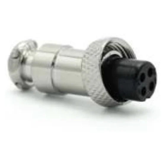 12M-4A 2P-6p Plug 12mm Flat Aviation Connector 7A 250V Waterproof for Power Microwave Automotive Wire Connections