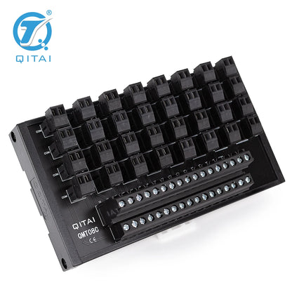 QMT08C32 Bit Output Terminal Block DC24V 1A PLC Module Connect with LED Light Remote Control NPN/PNP