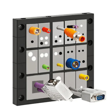 QITAI Nylon CES 24/27-2ET Six-layer Sealing Frame Pre-Cut Cable Entry Plate for Small Middle Grommets