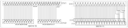 QITAI QX218-6-500 AWG28 20P MIL Copper 4-Conductor PLC Terminal Block Wire Connection I/O Cable
