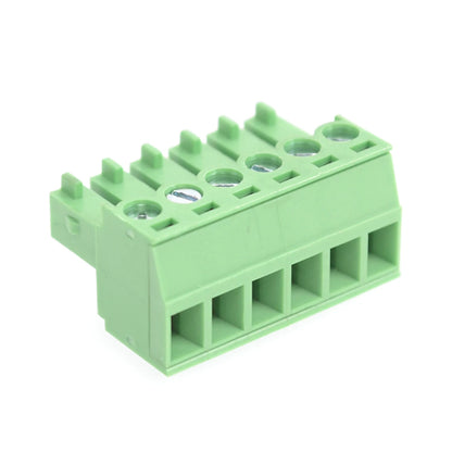QPV-381-6P 3.81mm Pitch 6P 300V 10A Male Wire Connector Terminators PCB Screw Plug-in Terminal Block