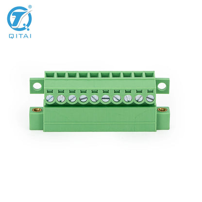 QPS-381ST-10P 10 Pole 3.81mm Pitch PCB Mount Splicing PCB Wiring Printed Circuit  Screw Terminal Block