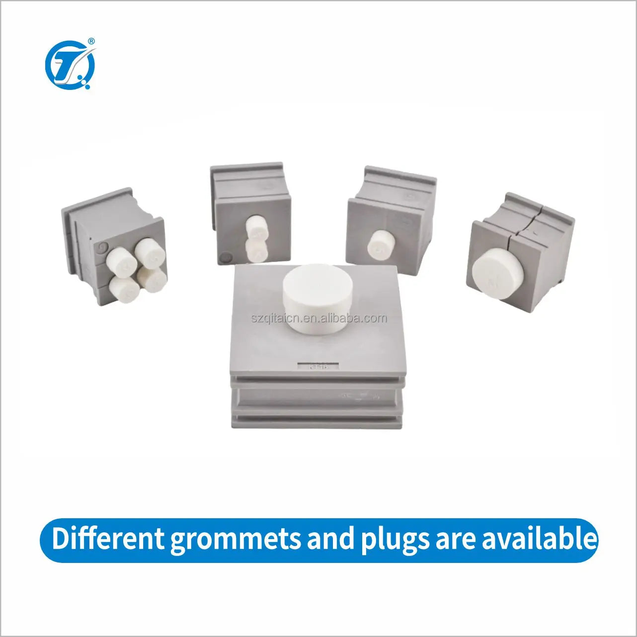 CES 10/6 Quick Installation Cable Entry Systems Small Nylon Grommet Bushings with Grommets and Entry Cable Plate Frames