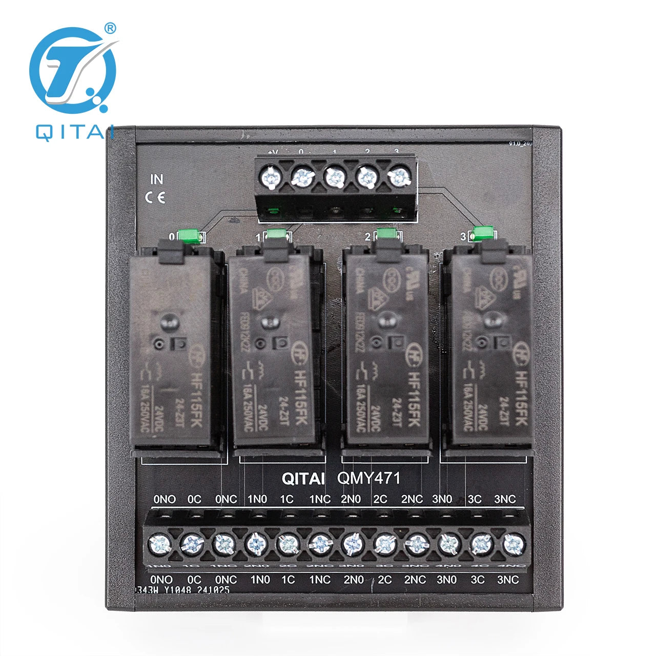 Factory Custom Available High Quality QMY471 16A Super Power  DC 24V 250VAC 4 Bits Relay Terminal Block Module