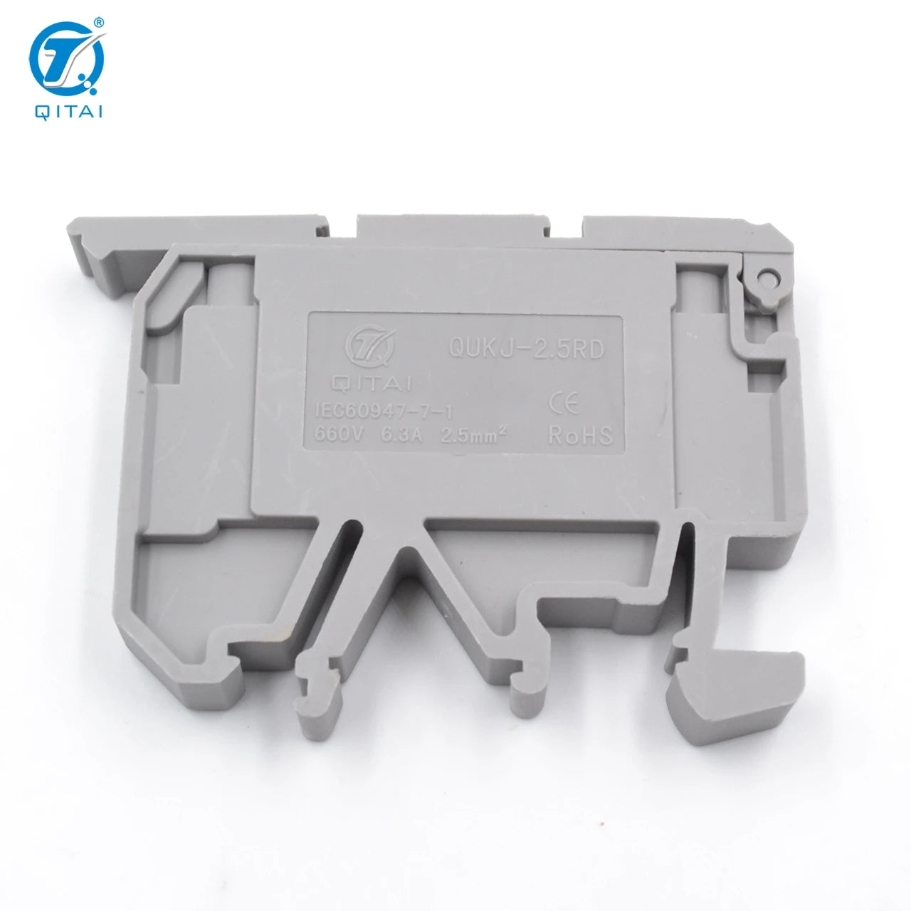 QUKJ-2.5RD 500V 6.3A  Circuit 0.2-2.5mm² Din Rail Screw Type Fuse Terminal Block Distribution Module in Stock