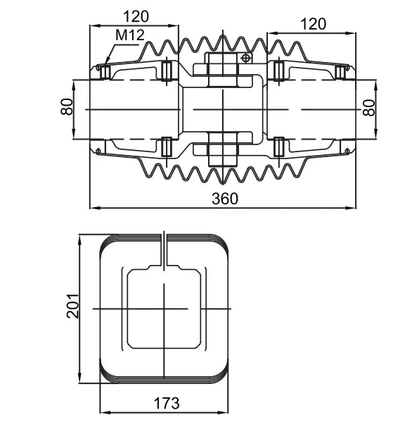 80.80.130.00 Support Arm System Die Casting Aluminium Alloy Cantilever Assembly Suitable for 80*80 Aluminum Tube