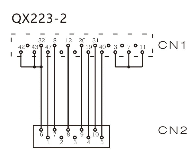 QX223-2  Servo Motor Cable AWG28 50P/MDR 10P/MIL Safe Electrical Wire Manufacturing Equipment Extension Cable