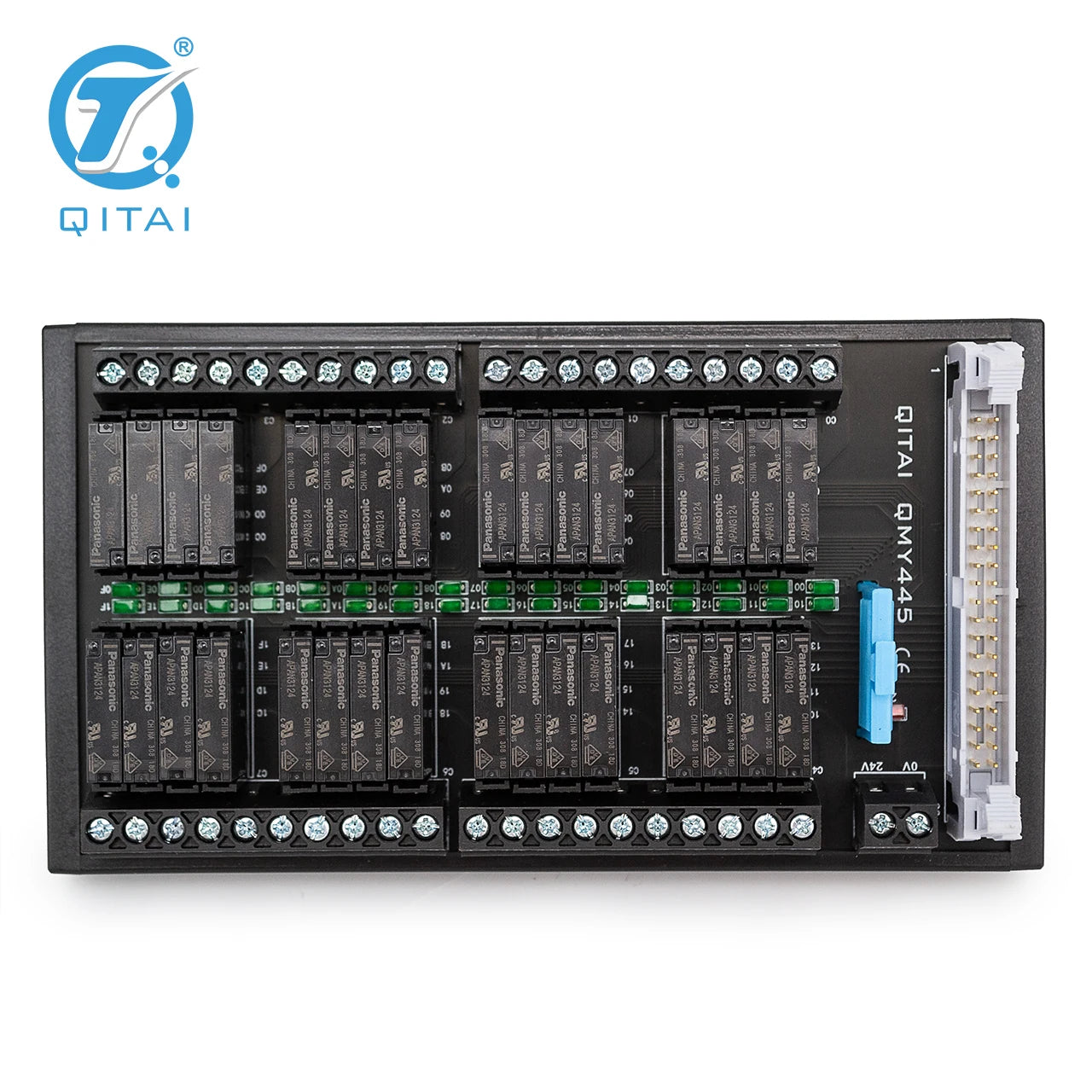 QMY445 DC24V 8.3mA Relay Module 32 signal Terminal Block 5A NPN PNP