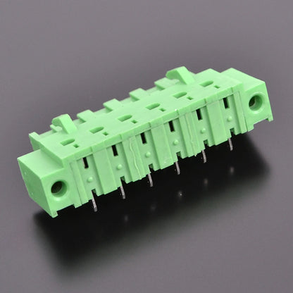 QSP-508RF-6P 5.08mm Pitch 6P  Connector Green Simple Cheap Durable Male and Female PCB Terminal Blocks With Flange