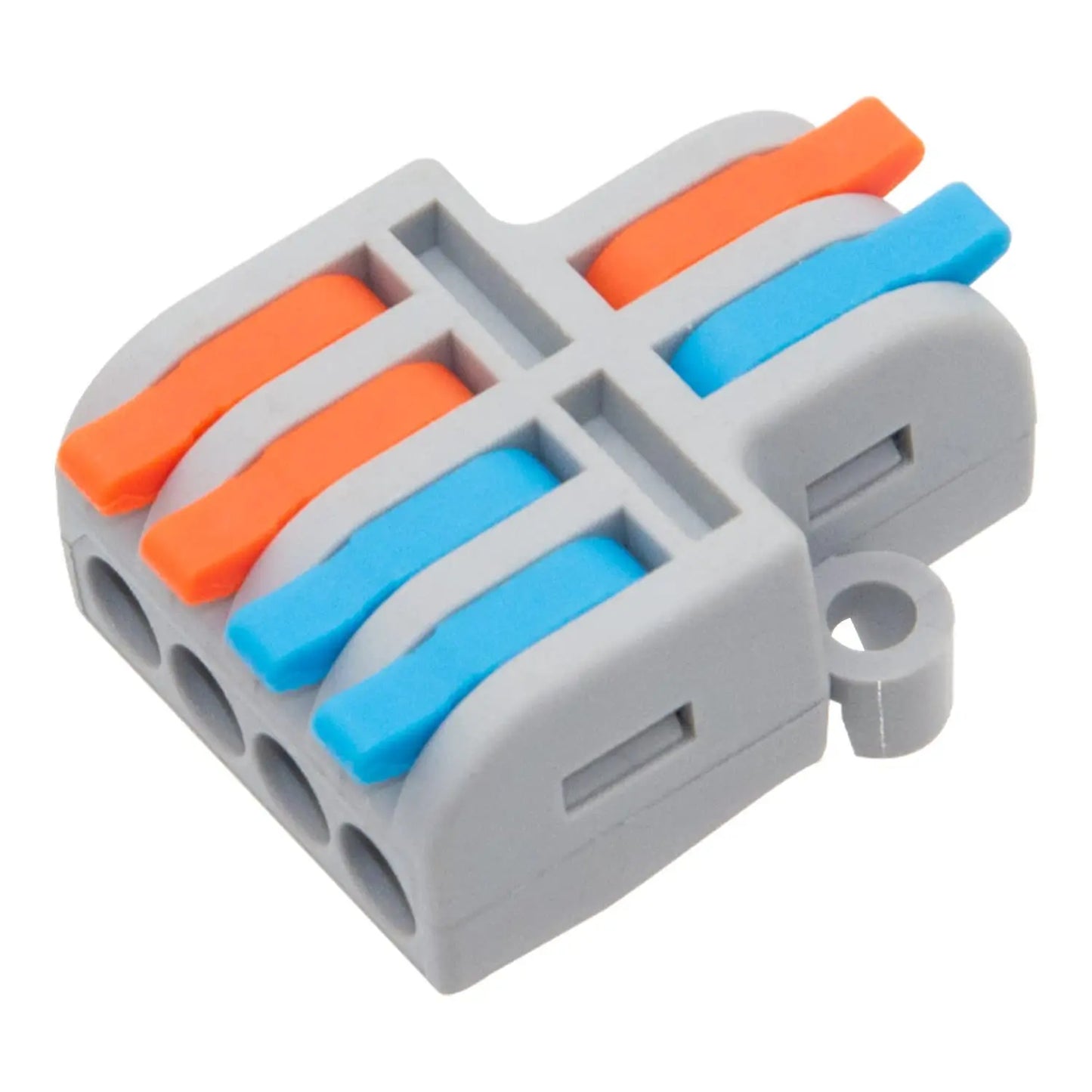 QDF-4-42 Universal Compact 2in and 4out Push-in Terminal Block Quick Wire Conductor Quick-insert Push-type Terminal BlockS
