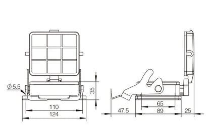 H32B-ST-CV-1L Heavy Duty Connector Compact Series Top Entry Protective Hoods