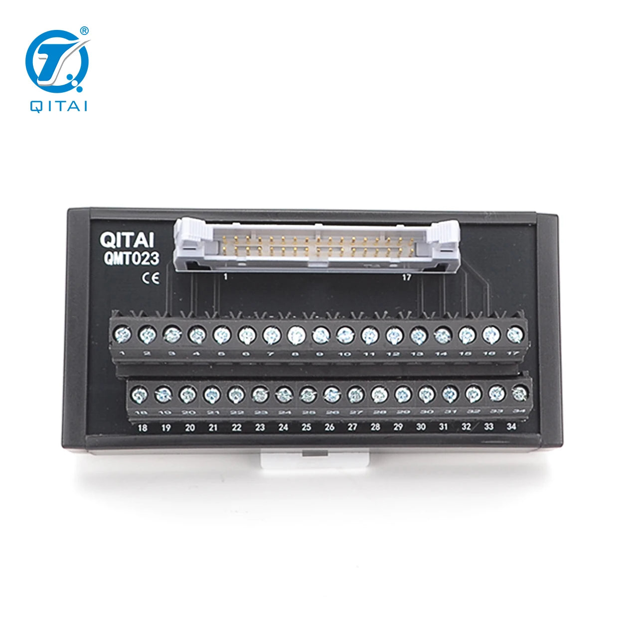 QMT023 34 PIN Input Output European General Use MIL Wire Connector Electric Terminal Block Module PLC Connector