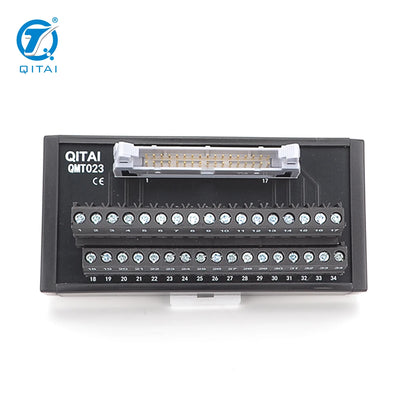 QMT023 34 PIN Input Output European General Use MIL Wire Connector Electric Terminal Block Module PLC Connector