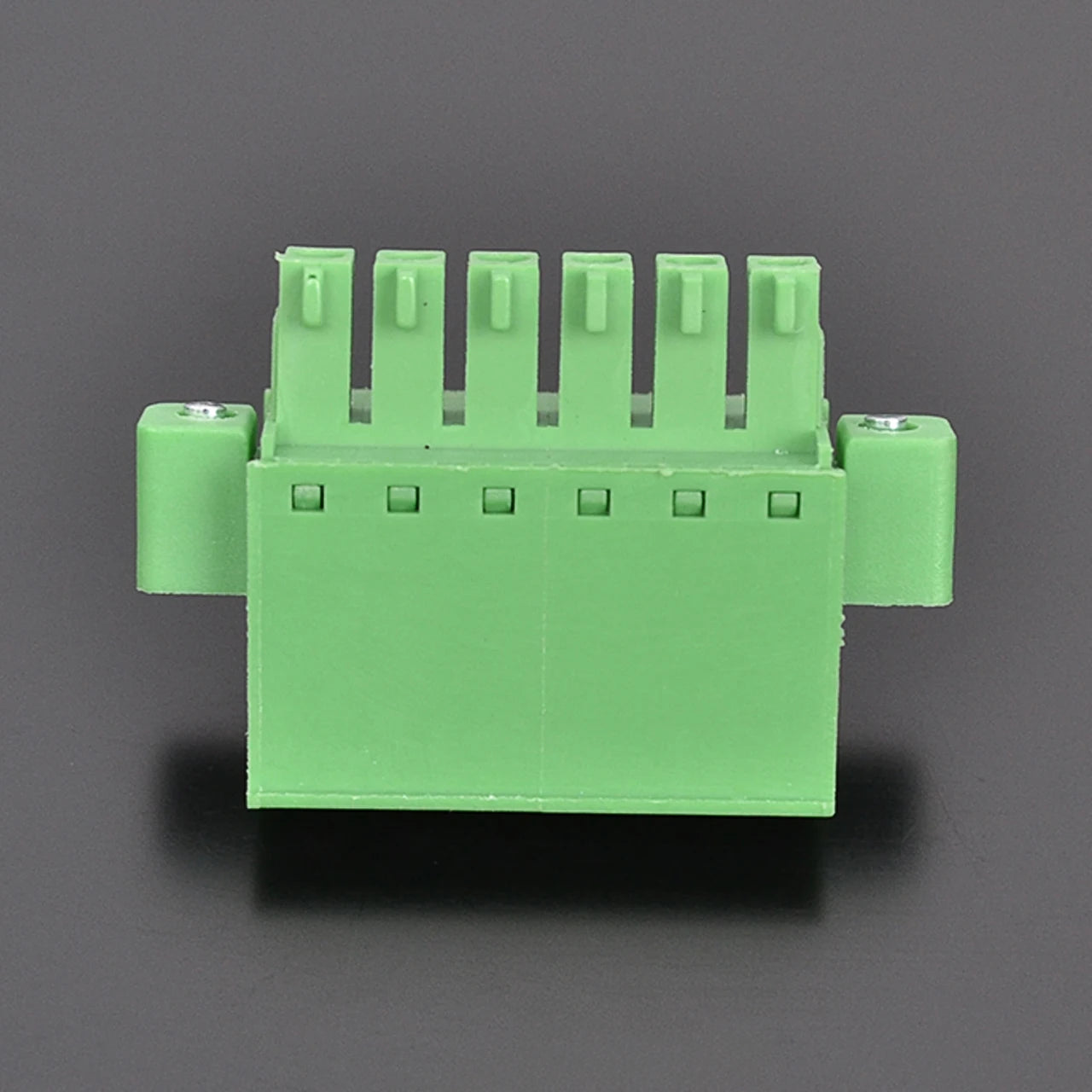 QPZ-381F-6P 3.81mm Pitch 6P 300v 10A M2.0 Screw Green High Strength QPZ Series Plug PCB Terminal Blocks With Flange