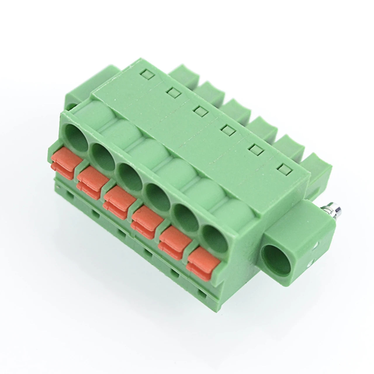QPL 3.81/5.00/5.08mm 2-24 Pin Lever Spring Green PCB Mount Electronic Wire Smt Pcb Wire Male Female Spade Tab Pcb Terminals