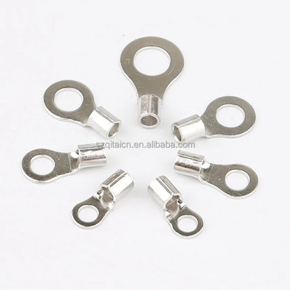 RNB Round Naked Insulated Ring Copper Terminal Lug  Electrical Wire Connector Insulated Crimp Connector
