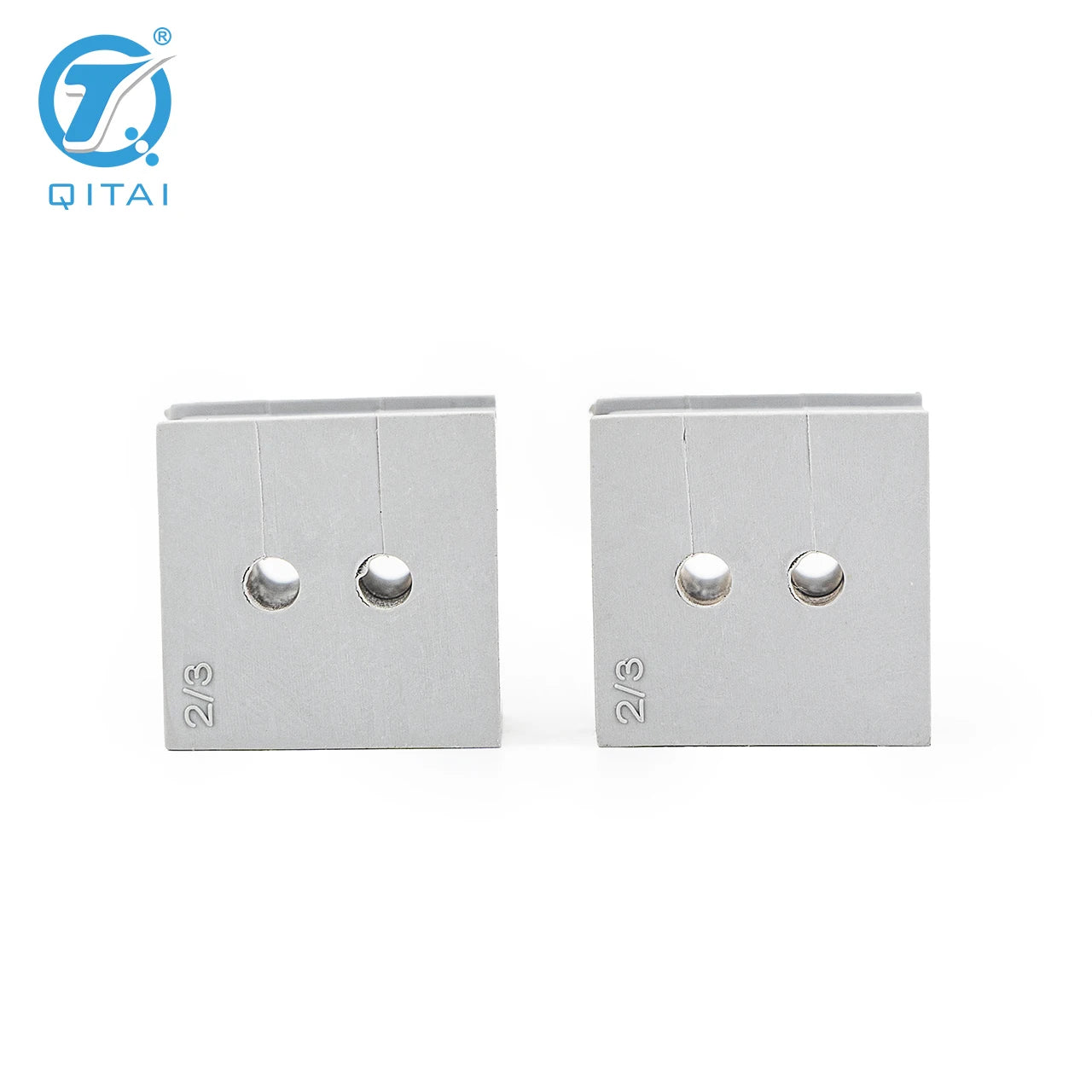 QITAI CES 2/3 2 Holes Small Grommets Cable Entry Systems TPE Offwhite or Black 3mm Wire Diameter Range for Wire Connector