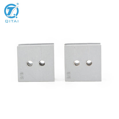 QITAI CES 2/3 2 Holes Small Grommets Cable Entry Systems TPE Offwhite or Black 3mm Wire Diameter Range for Wire Connector