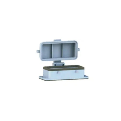 H16B-ST-4B-CV Heavy Duty Connector Compact Series Top Entry Protective Hoods Aluminum Housing Copper Contacts