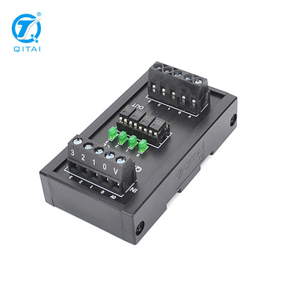 QITAI QMY309-P High Speed Relay Module 60V Brass Terminal Block Screw Connection 0.5A 4 SSR Converter Module for PLC Control