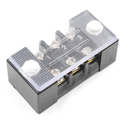 QTB-1003 Terminal Block Screw Terminal Electrical Terminal Strip Wire Connector Block 3-Pole Terminal Block