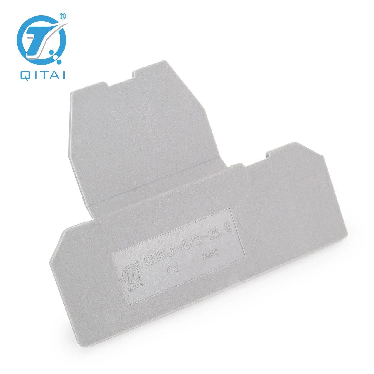 QUKJ-4/2-2LG Din Rail Terminal Blocks D-UKKB 3/5 End Cover Electrical Control Connection Terminal Block Accessories
