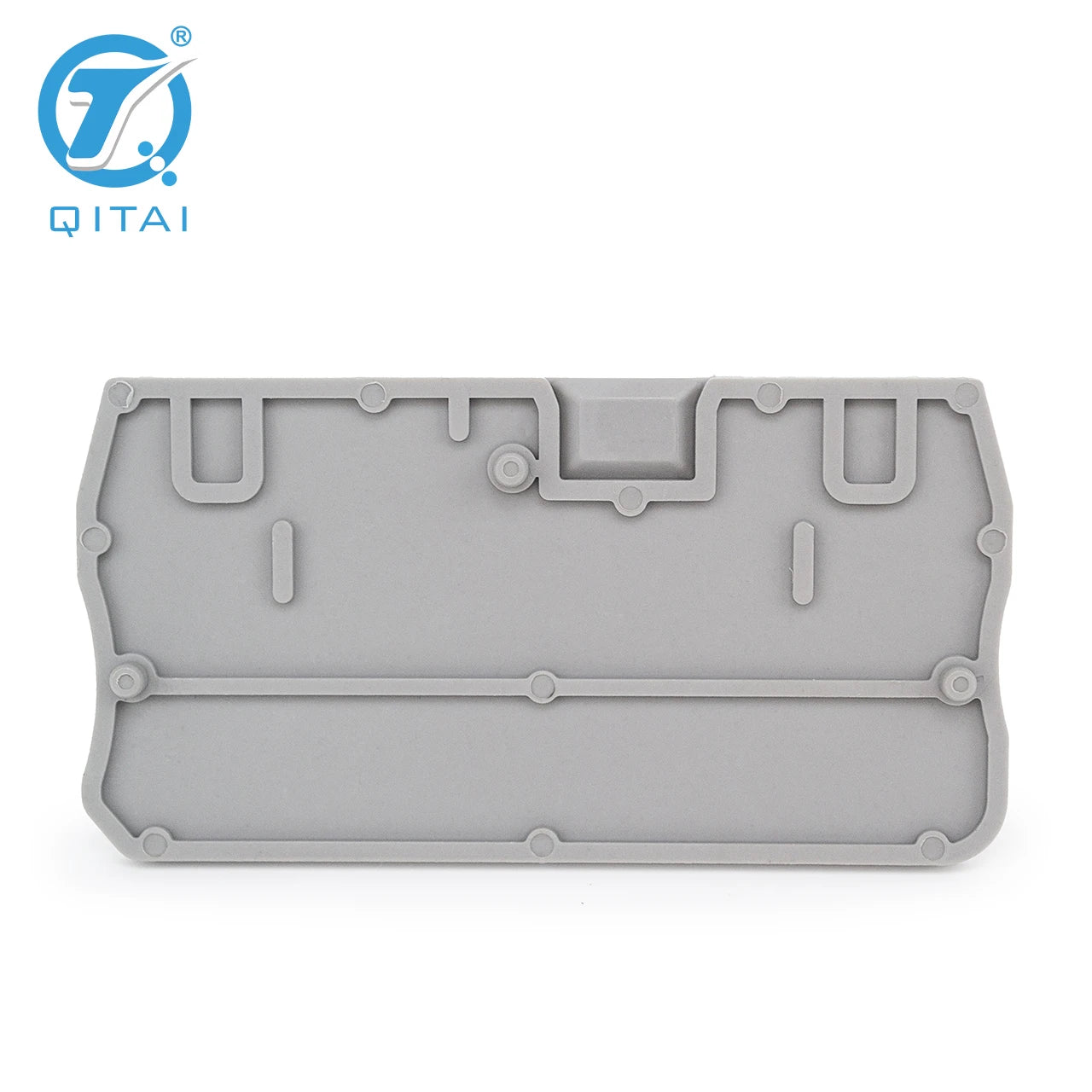QPT-4G D-ST 4 Din Rail Terminal Blocks End Cover Electrical Control Connection Terminal Block Plate Accessories