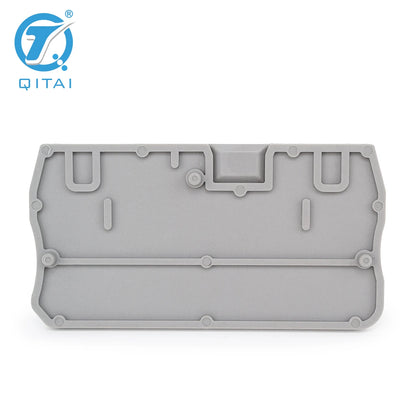 QPT-4G D-ST 4 Din Rail Terminal Blocks End Cover Electrical Control Connection Terminal Block Plate Accessories