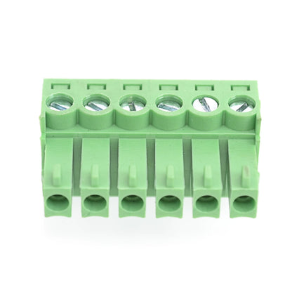 QPV-381-6P 3.81mm Pitch 6P 300V 10A Male Wire Connector Terminators PCB Screw Plug-in Terminal Block
