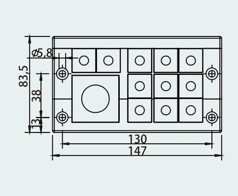 CES 24/15-ED Cable Entry Systems KEL 24/15-E Pre-Cut Cable Entry Plate for Grommets Made of Durable Nylon Material