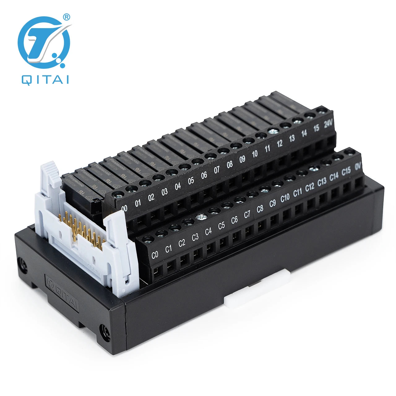 QMY416 DC24V 7.5mA Relay Module 4 8 16 32 Channel PLC Terminal Block MODULE