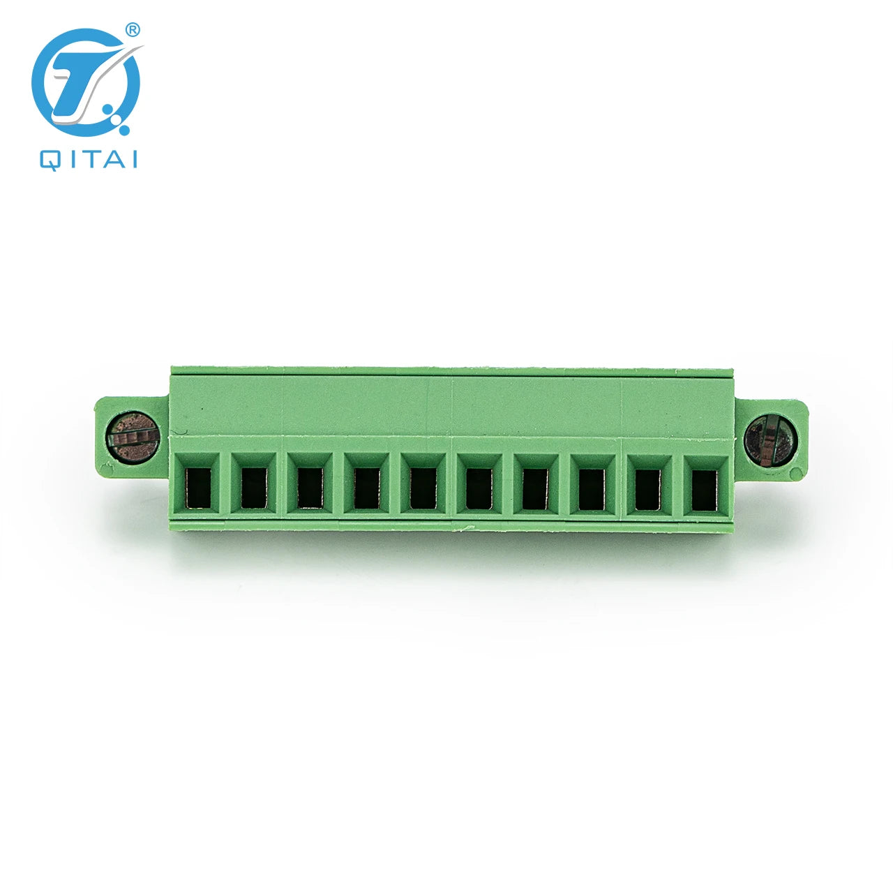 QPV-381F-10P 10 Pole 3.81mm Pitch PCB Mount Screw Terminal Block Connector for PCB Wiring Printed Circuit Board Terminal