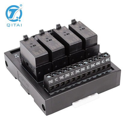 Factory Custom Available High Quality QMY471 16A Super Power  DC 24V 250VAC 4 Bits Relay Terminal Block Module