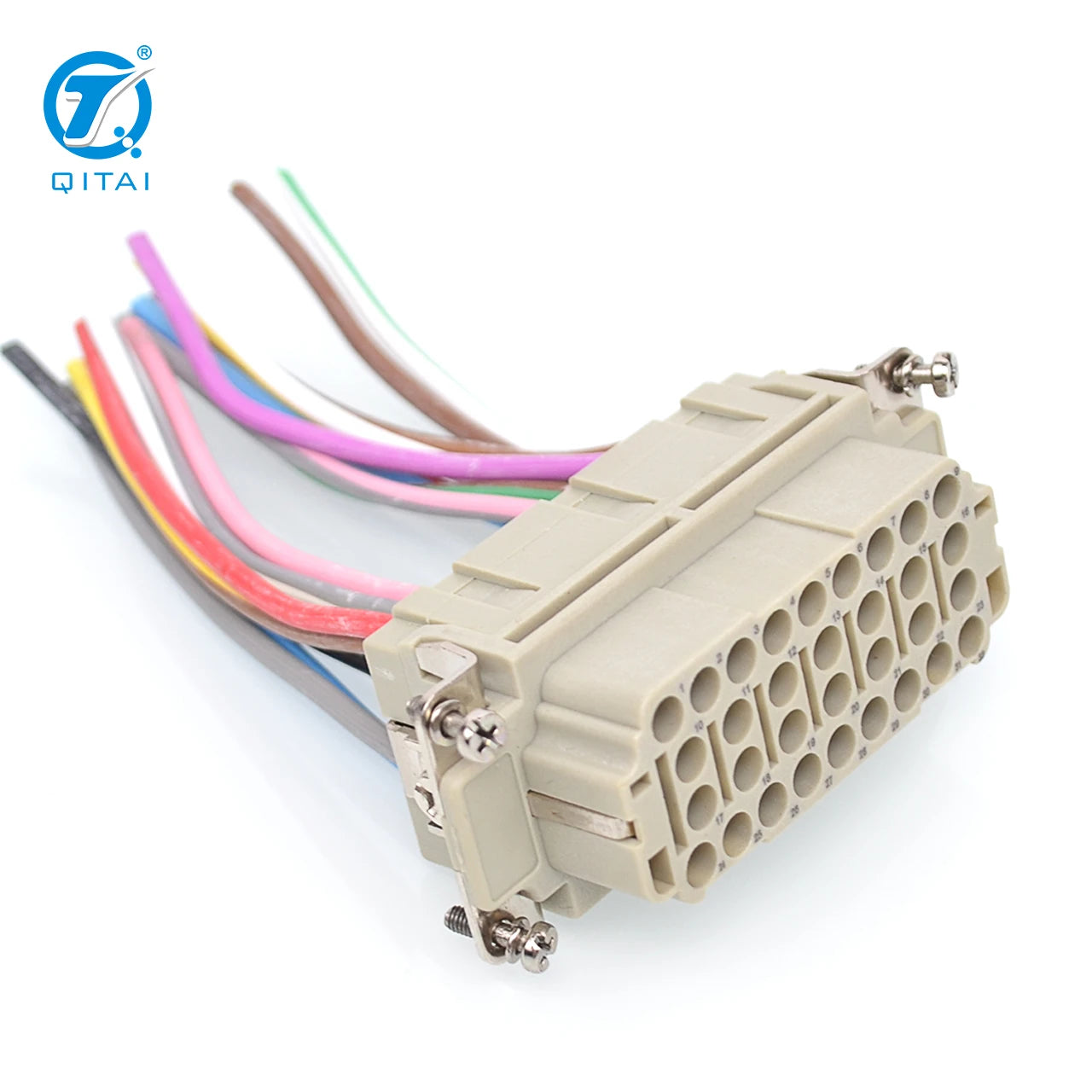 HEE-046-FC HDC 16A 500V Heavy Duty Connector 10P Female Insert Crimp Terminal for Industrial Equipment