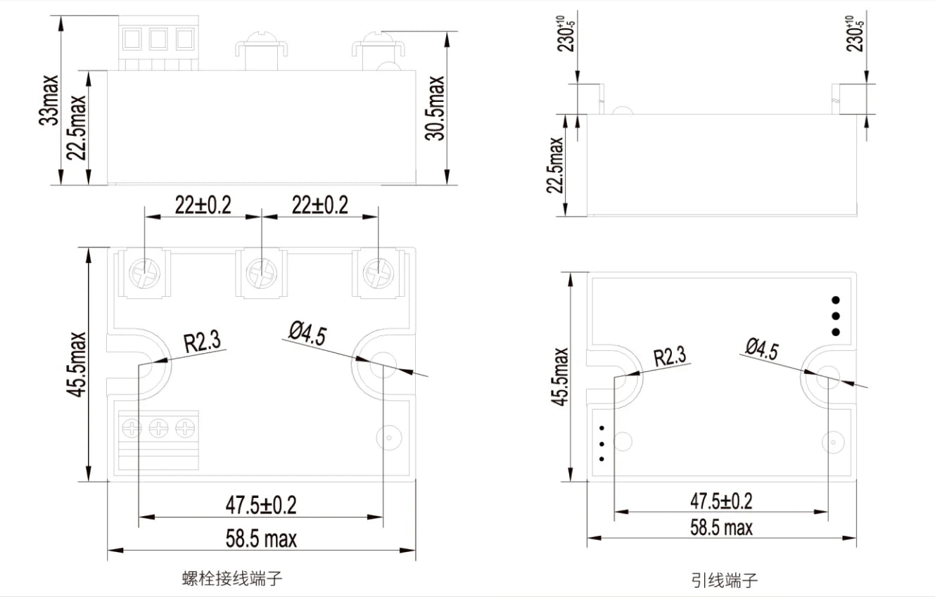 QMC380D20P-24(NPN) 20A 380V SSR Single Phase Motor Control Forward Rotation and Reverse Rotation Solid State Relay